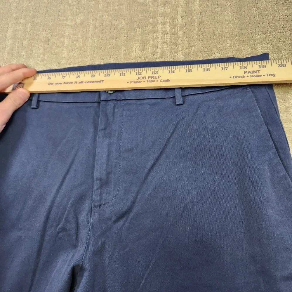 Banana Republic Pants Men 38x32 Blue Cotton Twill Stretch Chino NEW Straight Leg